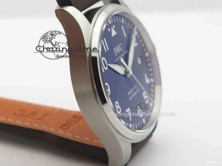 MIROTIME 0409 Mark XVIII Le Petit Prince IW327004 SS Mk Maker Best Edition Blue Dial On Brown Leather Strap A TimelessDesign 7296